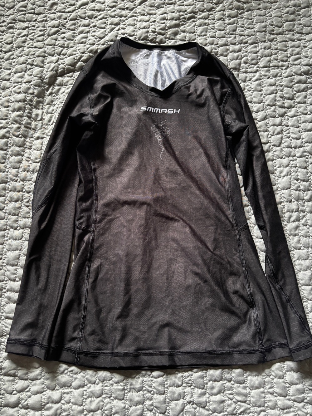 SMASH Long Sleeve Black Athletic Top